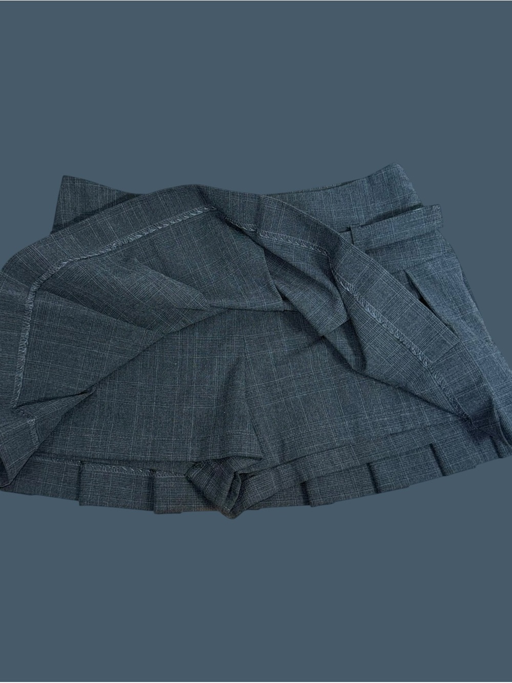 Zara Classic Pleated Mini skort in Charcoal Gray - Picture 12 of 14